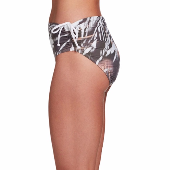 CALIA Ruched Swim Bottoms in Shadow Palm - Picture 3 of 9